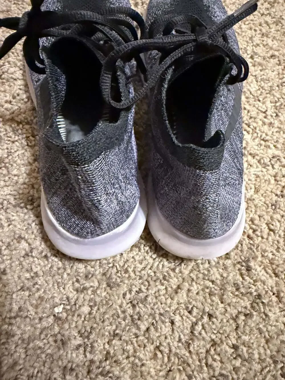 Nike Free RN Flyknit Women's Running Shoes Black Grey Purple